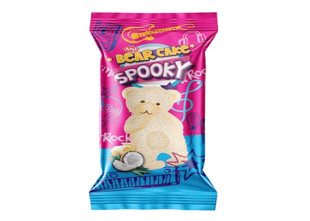 Ani Spooky Bear cu glazură de ciocolată albă