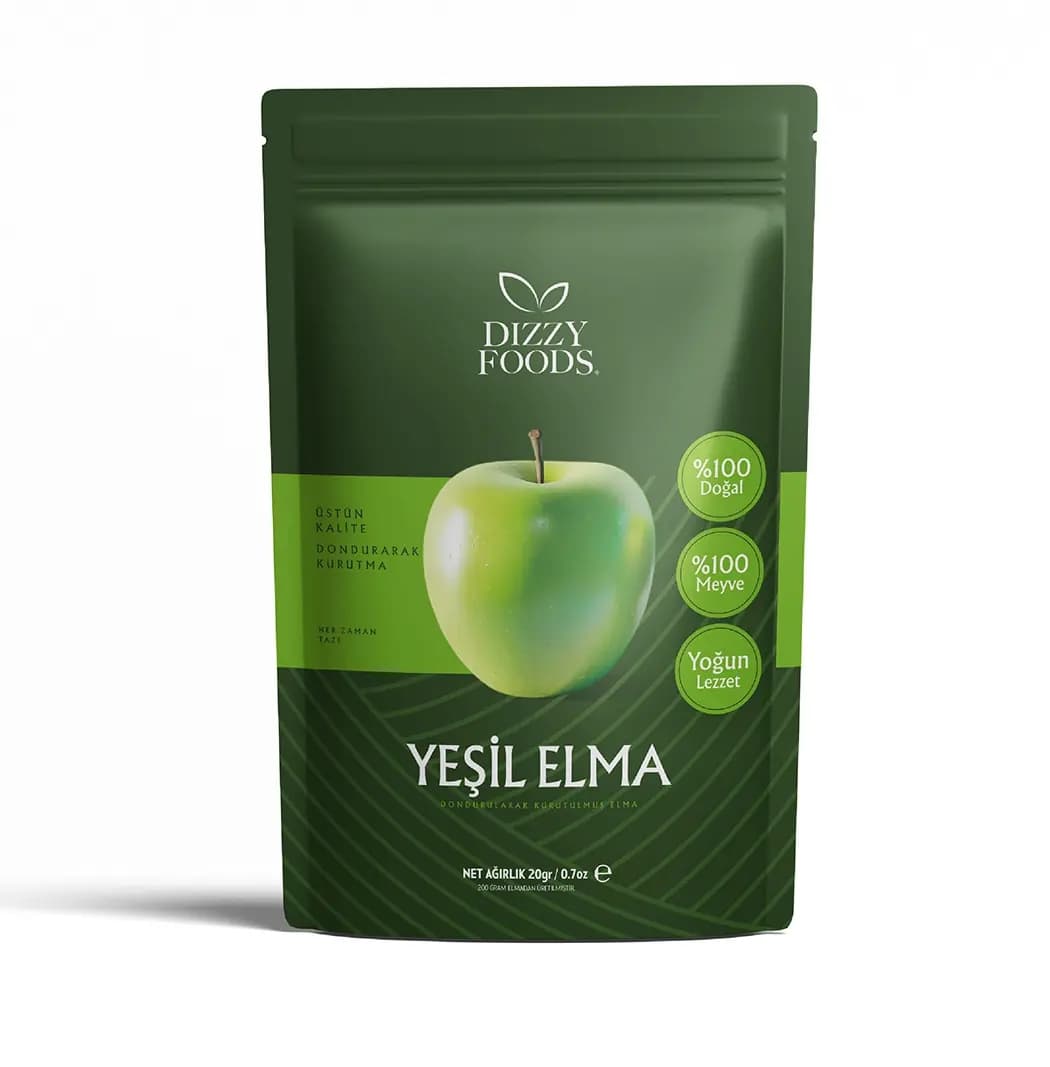 Măr verde liofilizat