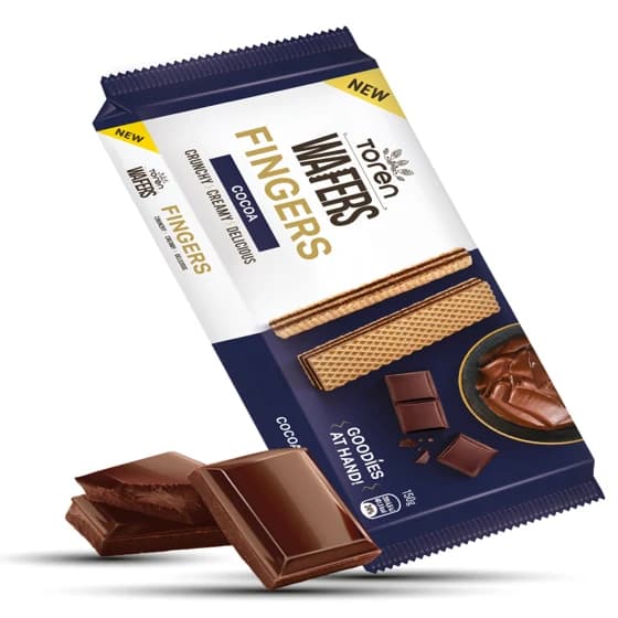 Toren Wafers Fingers Cocoa, wafers with cocoa cream