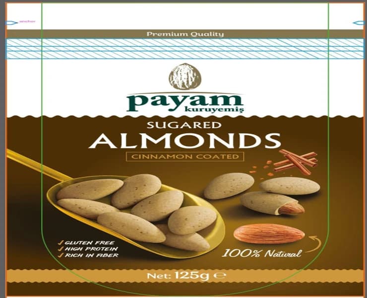 Payam, cinnamon sugared almonds