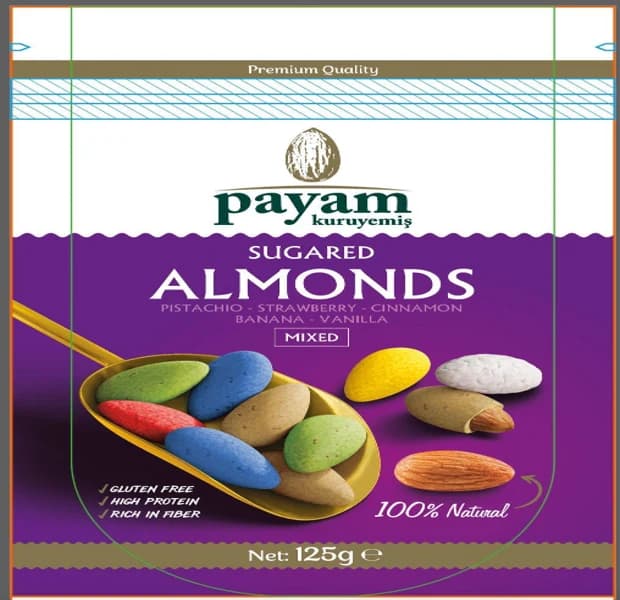 Payam, sugared almonds, 5-flavour mix