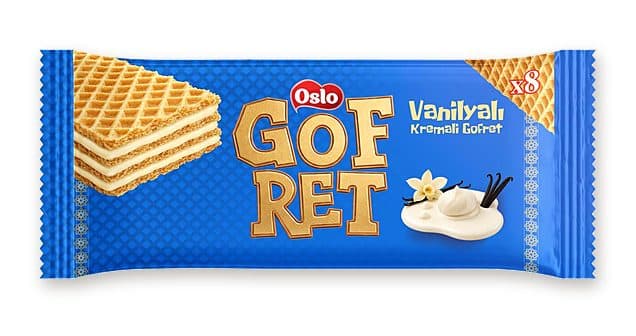 Oslo wafer with vanilla cream