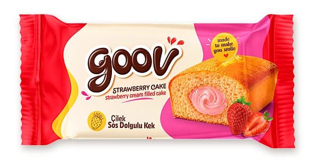 Goov, strawberry cream cake